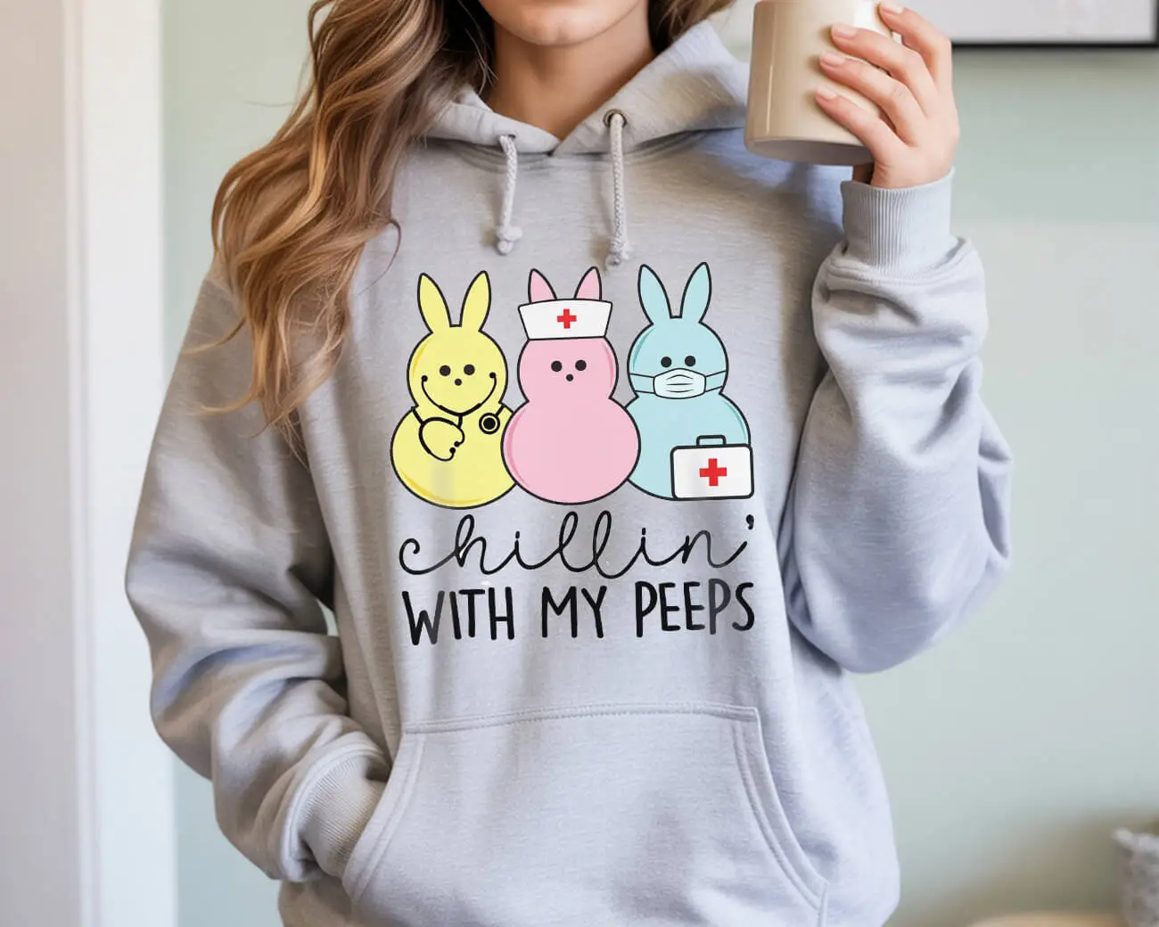Chillin With My Peeps Hoodie - Image 2