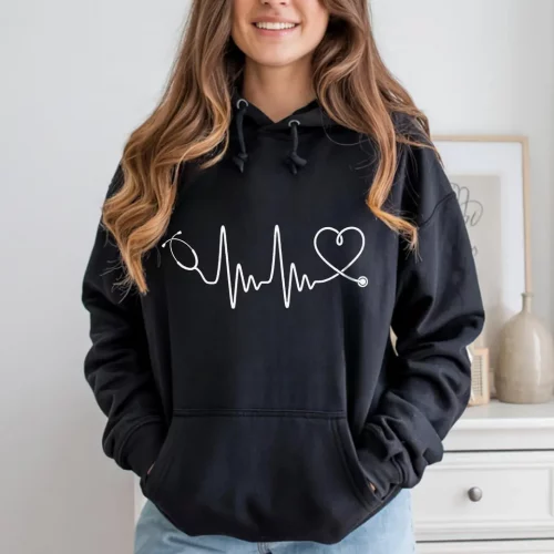 Stethoscope Heartbeat Hoodie