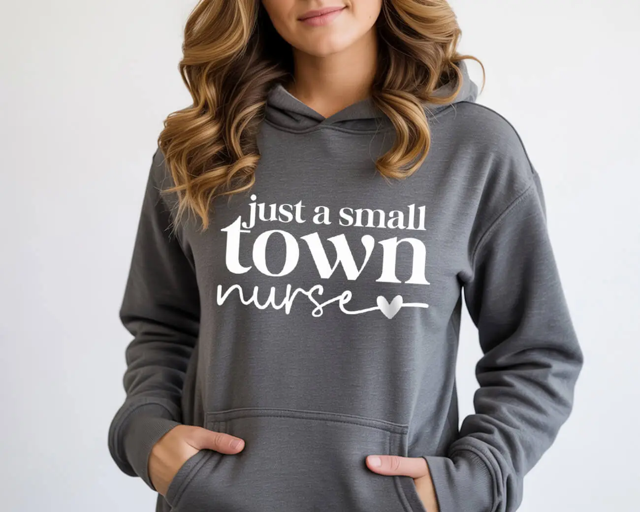 Just A Small Town Nurse Hoodie - Image 2