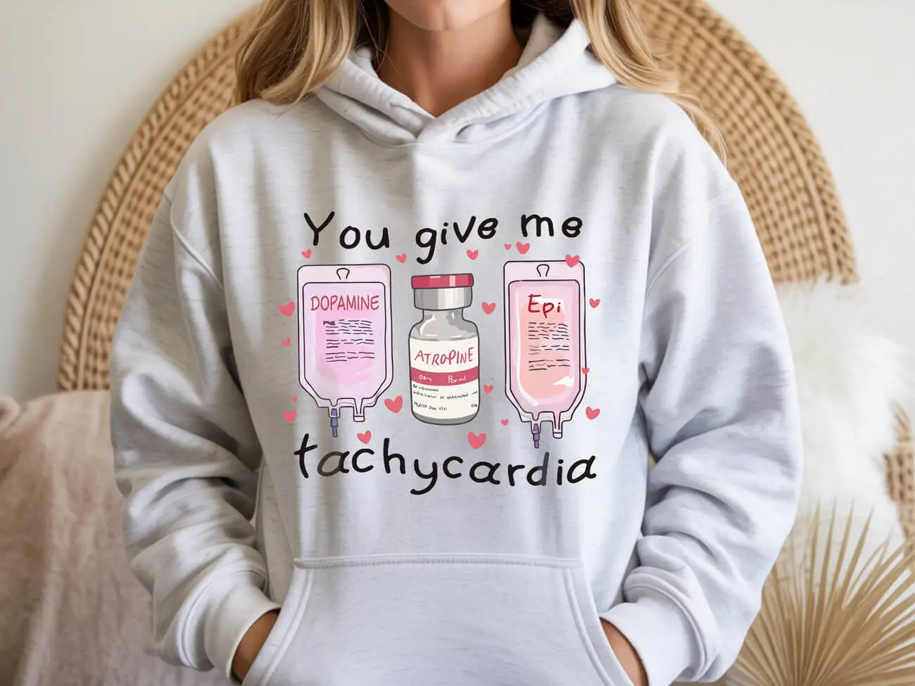 You Give Me Tachycardia Valentines Hoodie
