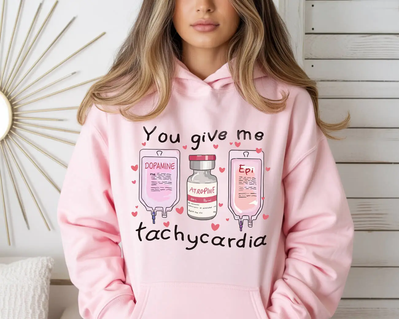 You Give Me Tachycardia Valentines Hoodie - Image 2