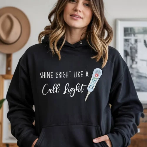SHINE BRIGHT LIKE A CALL LIGHT HOODIE