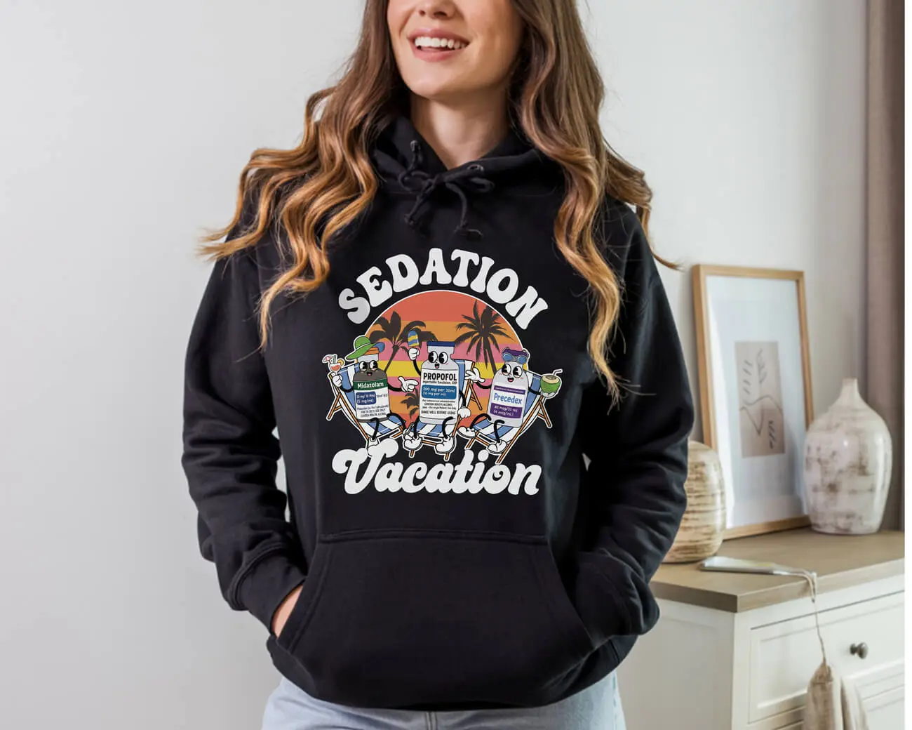 Sedation Vacation Icu Hoodie - Image 2