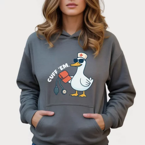 CUFF ‘EM NURSE GOOSE HOODIE