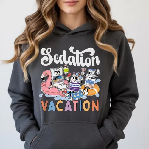 Sedation Vacation Pool Party Icu Hoodie