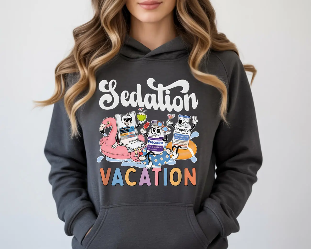 Sedation Vacation Pool Party Icu Hoodie