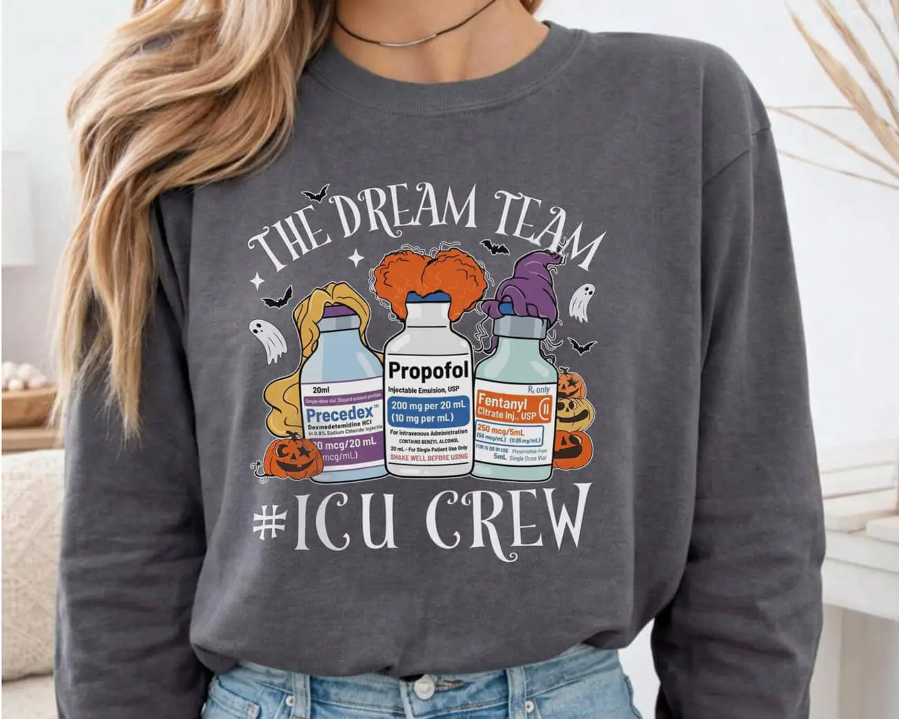 The Dream Team #Icu Crew Lightweight Sweatshirt - Image 3