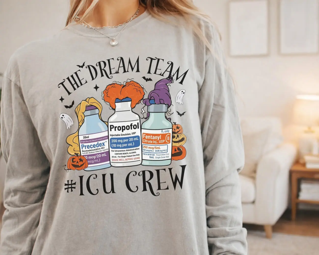 The Dream Team #Icu Crew Lightweight Sweatshirt - Image 4