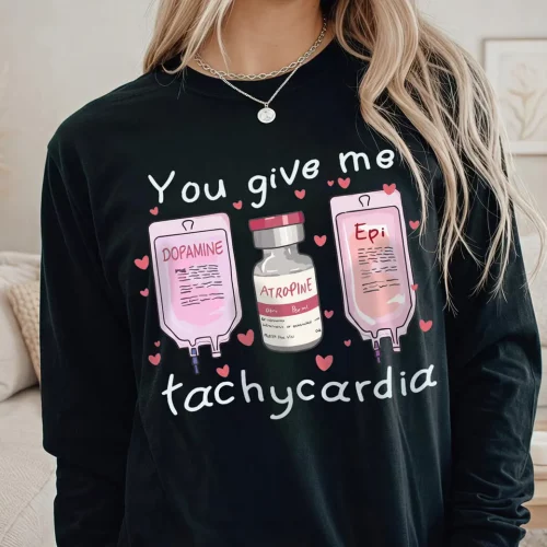 You Give Me Tachycardia Lightweight Sweatshirt