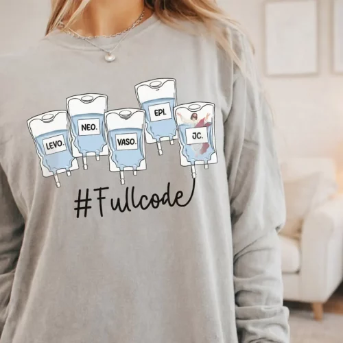 Icu Nurse #Full Code Jc Fifth Pressor Lightweight Sweatshirt