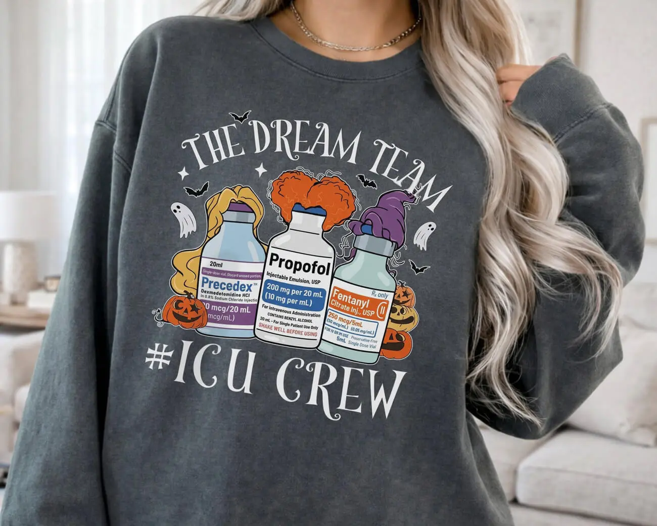 The Dream Team #Icu Crew Lightweight Sweatshirt - Image 2