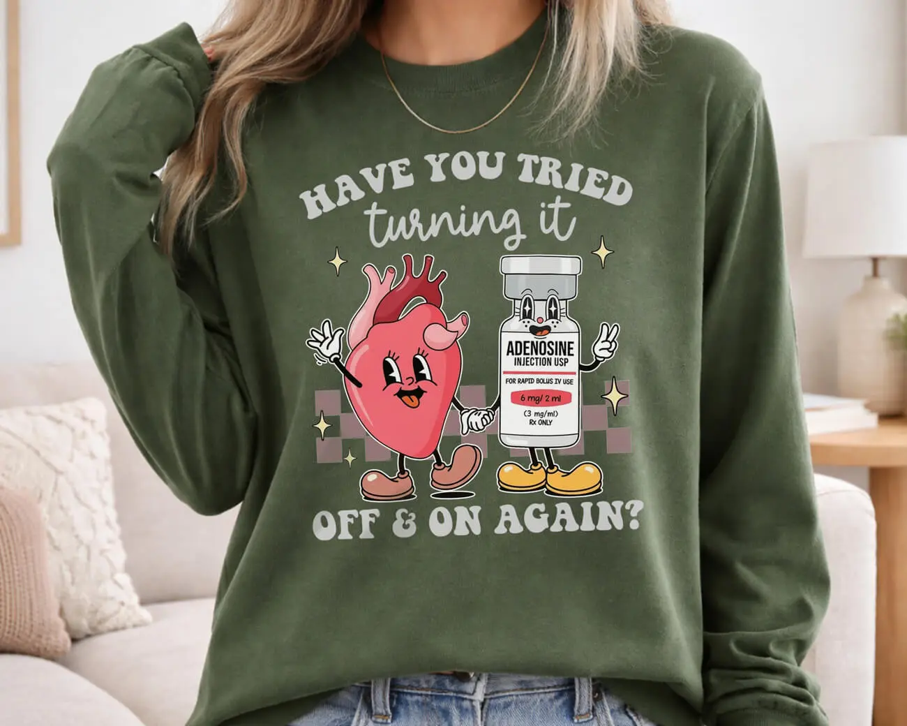Have You Tried Turning It Off & On Again Lightweight Sweatshirt - Image 2