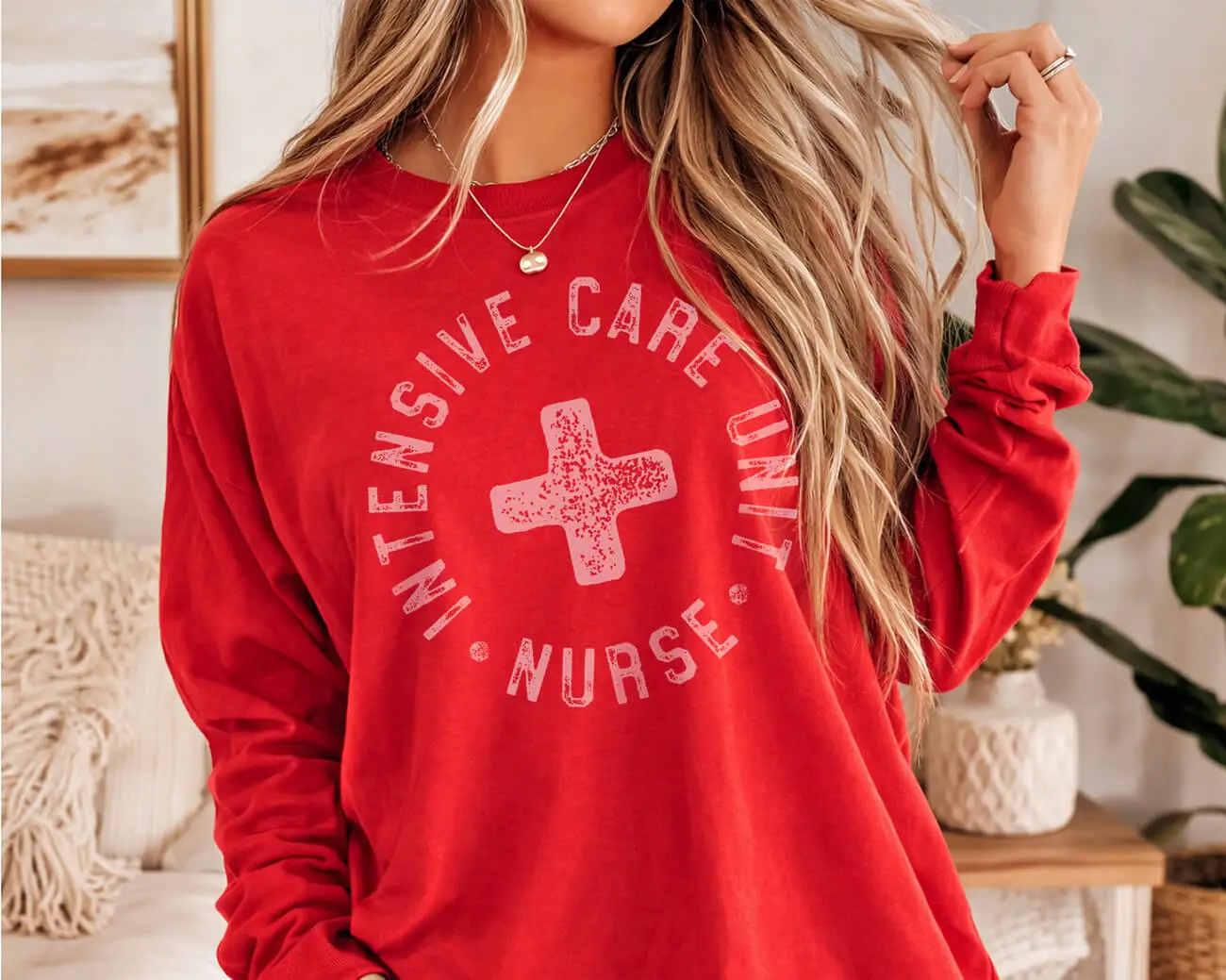 Nurse Intensive Care Unit Lighweight Sweatshirt - Image 2