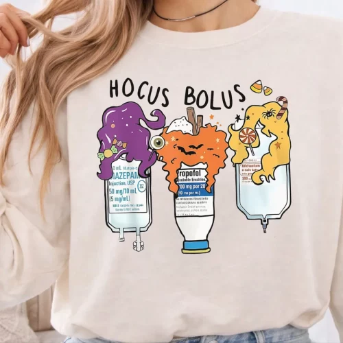 Hocus Bolus Halloween Lightweight Sweatshirt