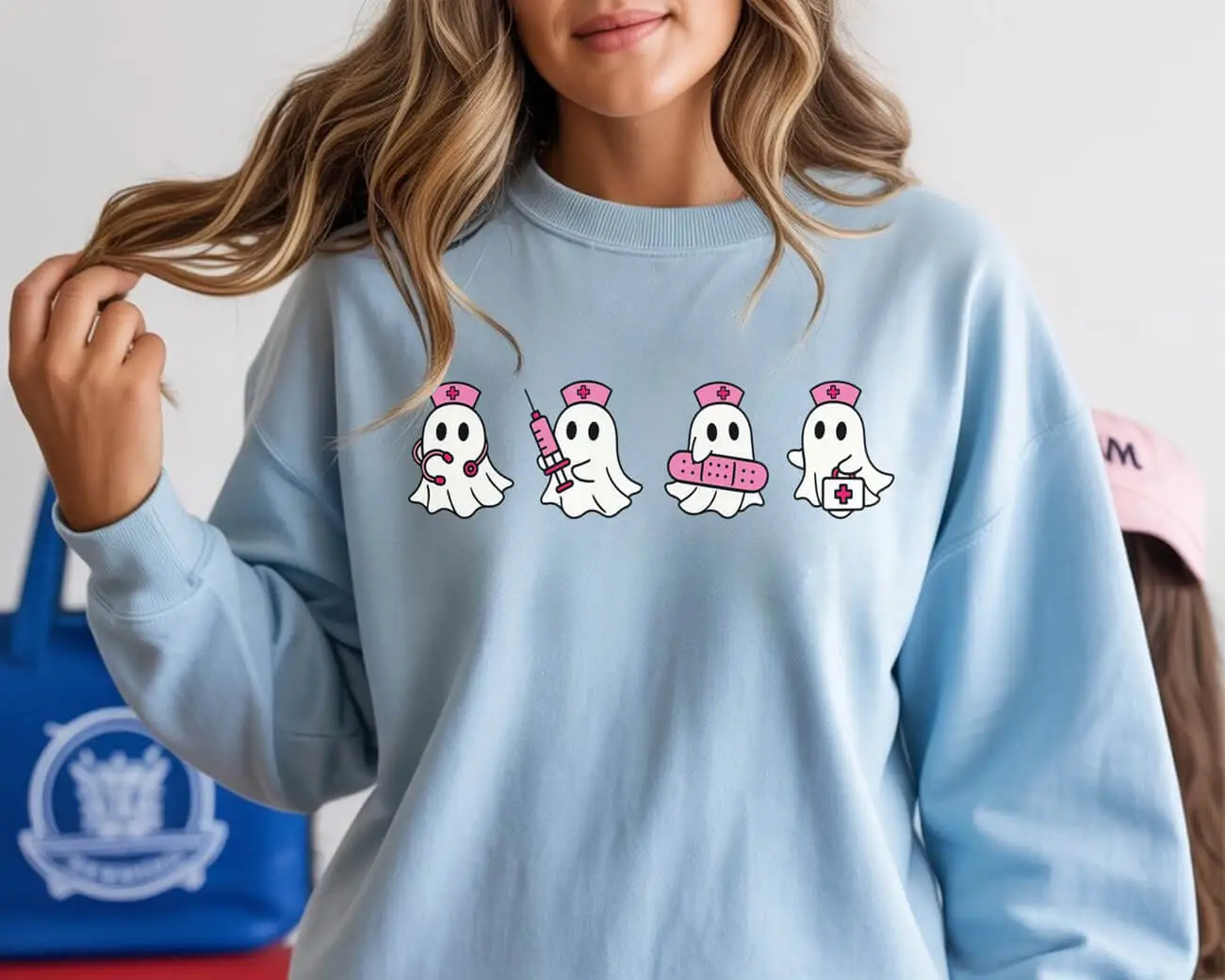 Four Nurse Ghosts Sweatshirt - Image 2