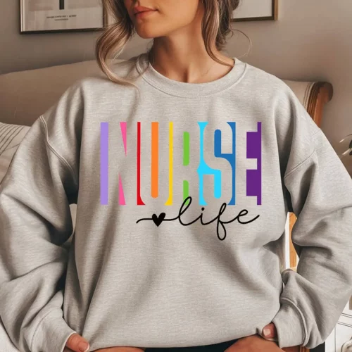 Vibrant Nurse Life Sweatshirt