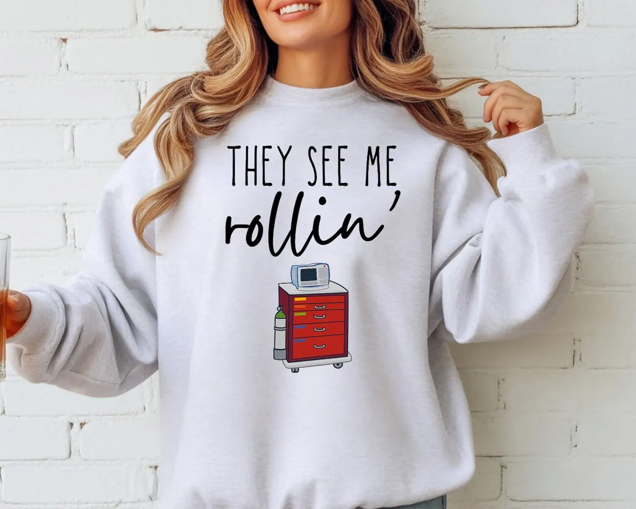 Crash Cart They See Me Rollin' Sweatshirt