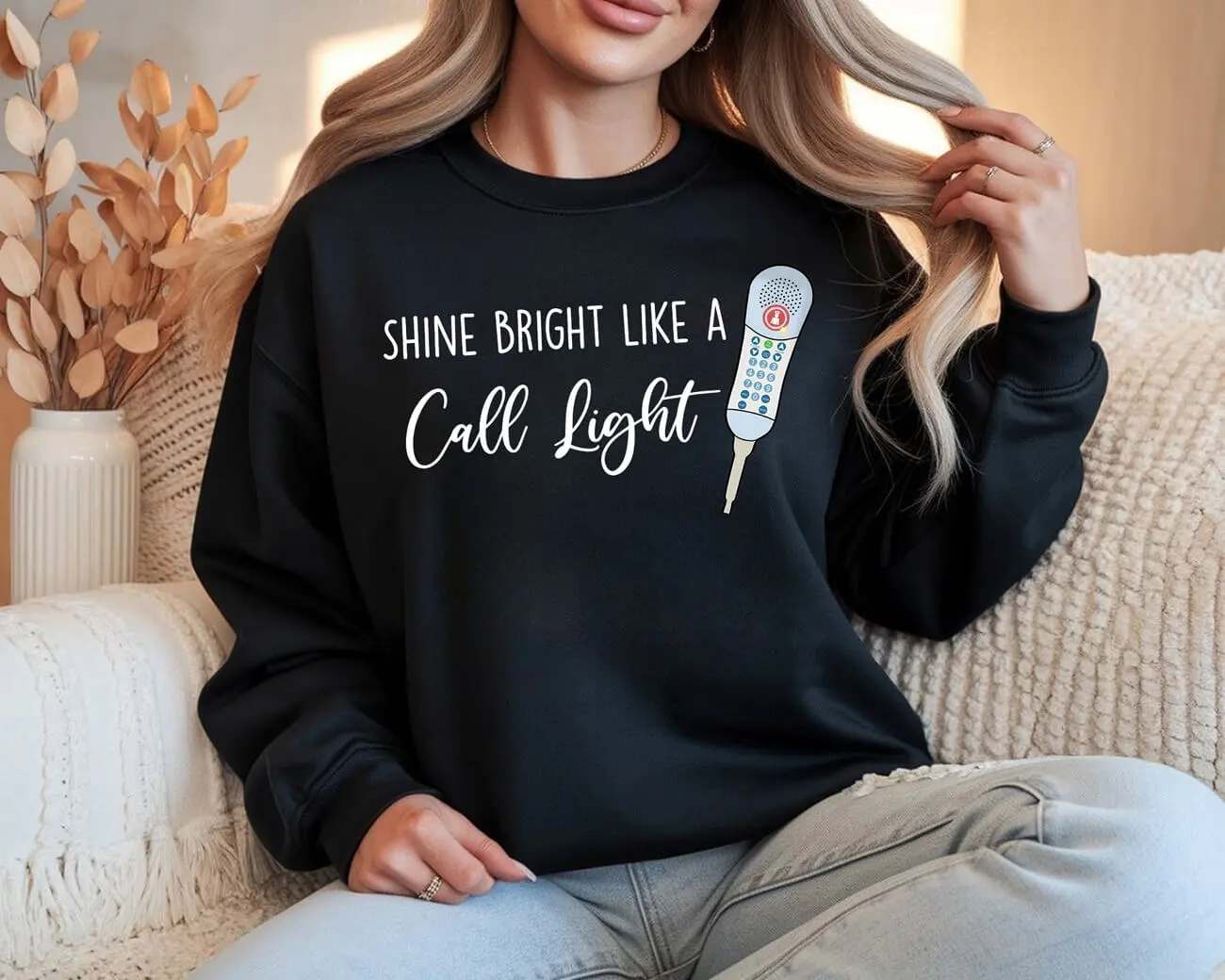Shine Bright Like A Call Light Sweatshirt