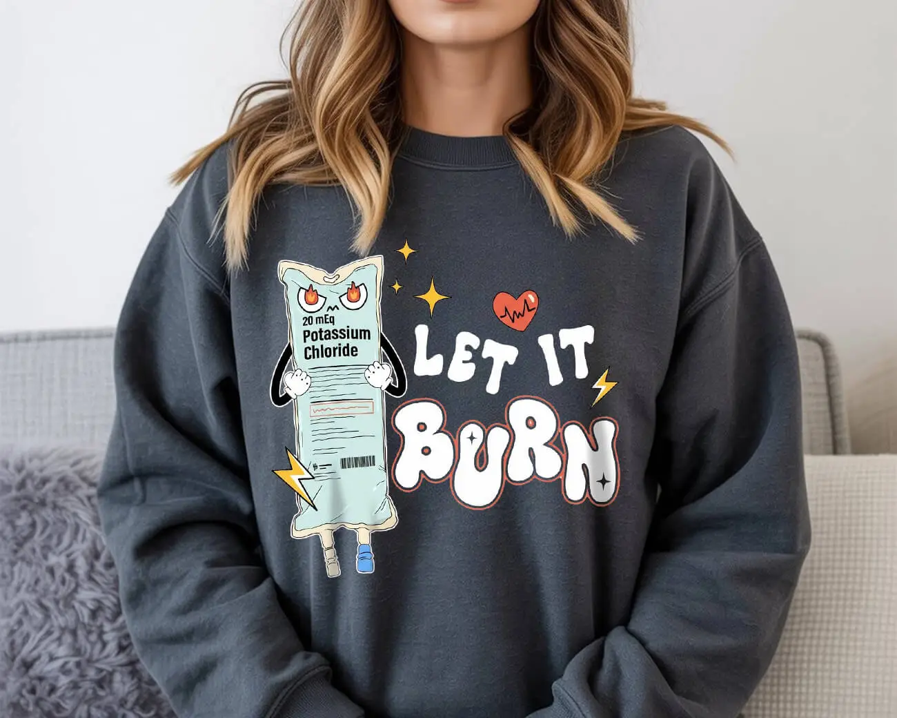 Let It Burn Potassium Chloride Sweatshirt - Image 2