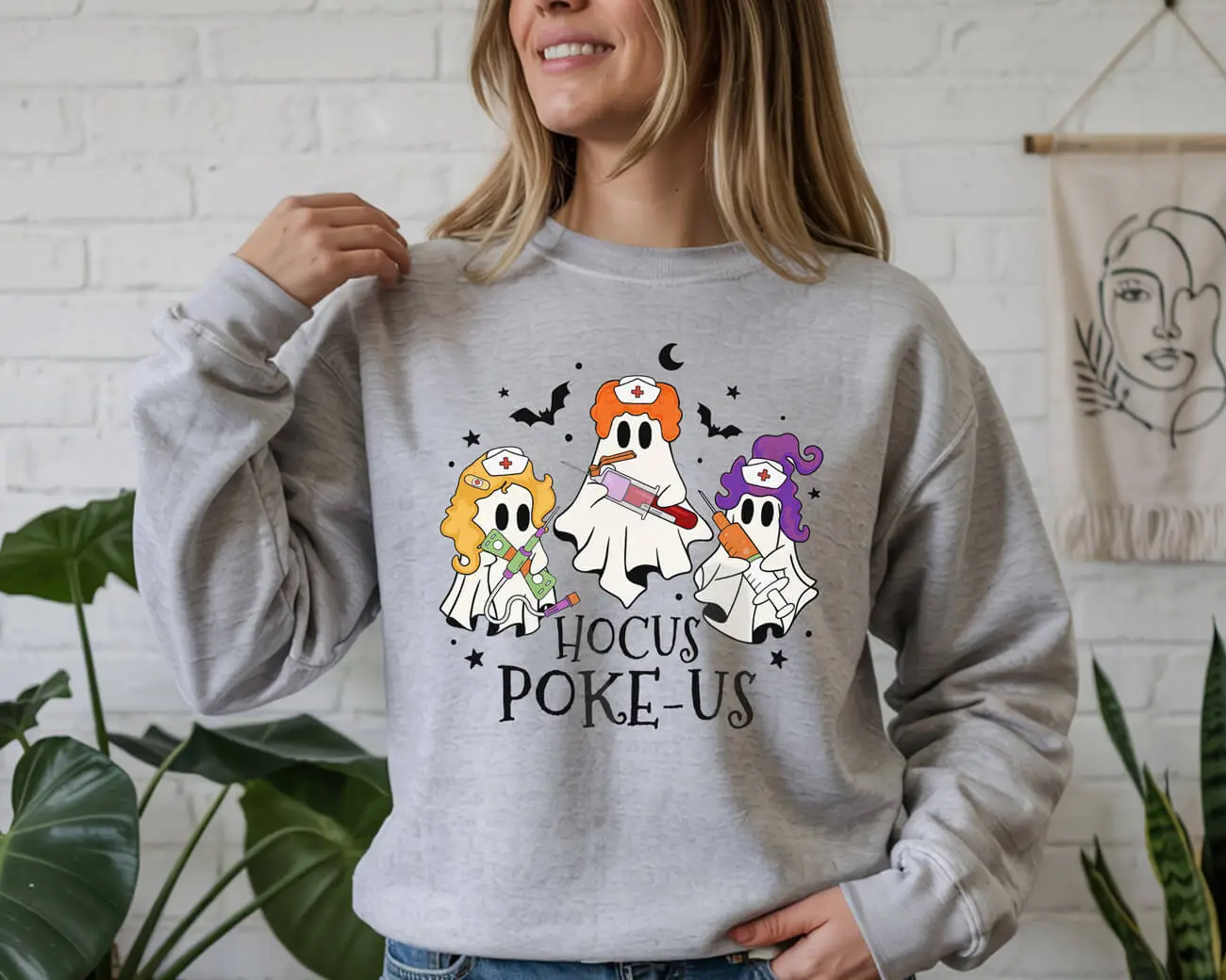 Hocus Poke-Us Halloween Sweatshirt - Image 2