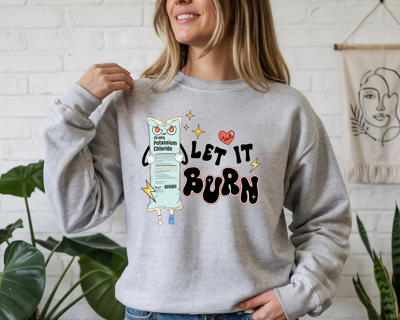 Potassium Chloride Let It Burn Sweatshirt