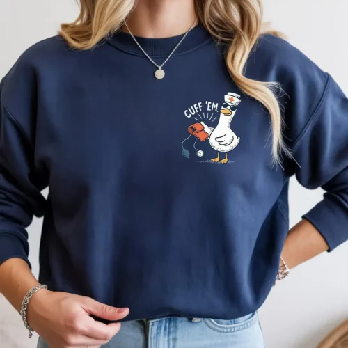 Cuff ‘Em Nurse Goose Sweatshirt