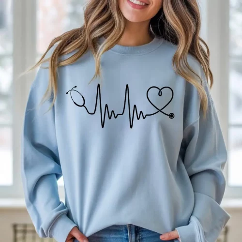 Heartbeat Stethoscope Sweatshirt