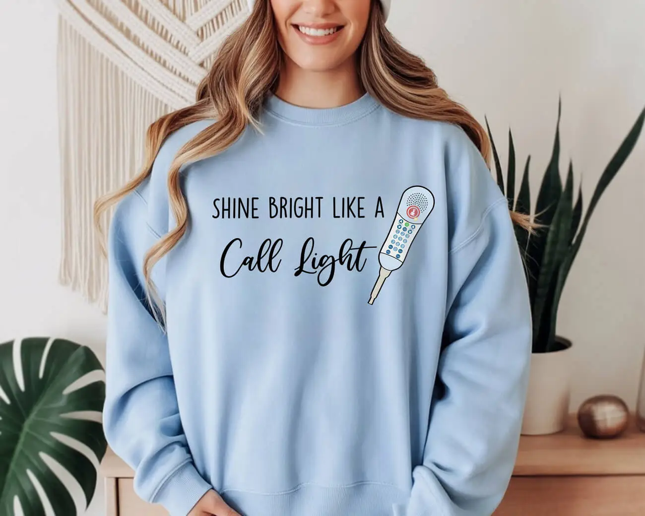 Shine Bright Like A Call Light Sweatshirt - Image 3