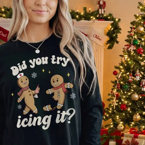DID YOU TRY ICING IT? GINGERBREAD LIGHTWEIGHT SWEATSHIRT